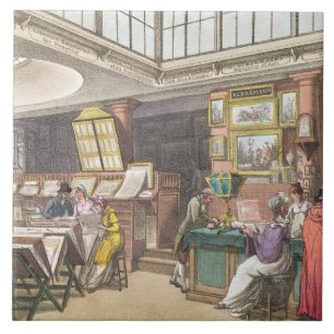 Interior from Ackermann's 'Repository of Arts, Lit Tile