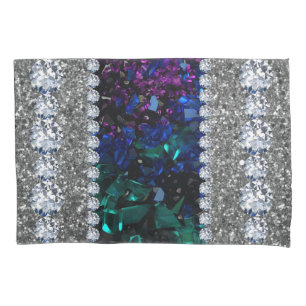 Interior Glitter Chic Silver Home Rose Marble Pillowcase