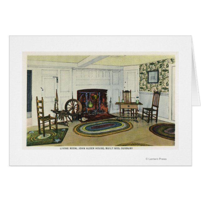 Interior Living Room View of the John Alden (Front Horizontal)