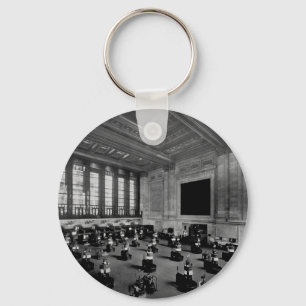 Interior New York Stock Exchange Lower Manhattan Key Ring