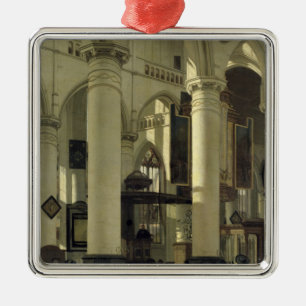 Interior of a church metal tree decoration