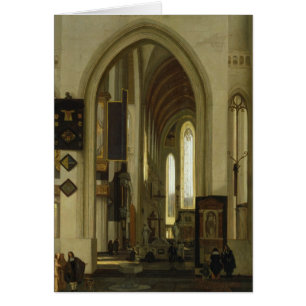 Interior of a Church with Figures, 1685