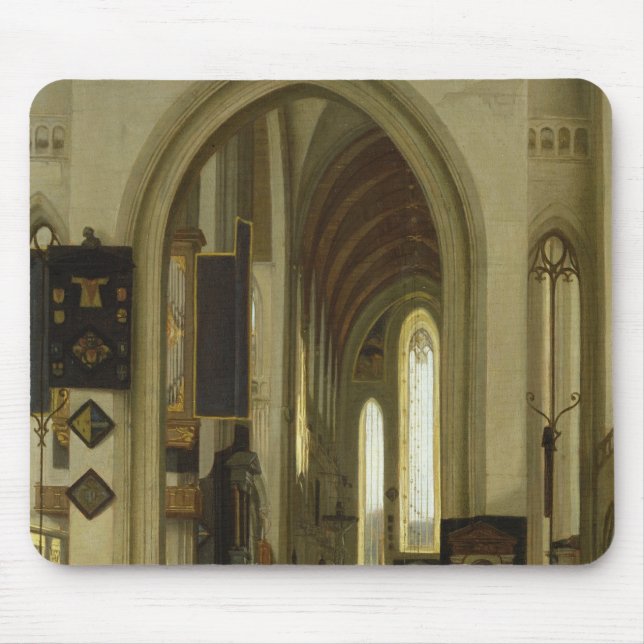 Interior of a Church with Figures, 1685 Mouse Mat (Front)