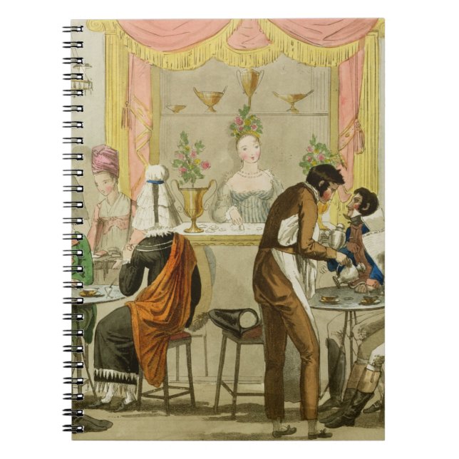Interior of a Coffee House, pub. for William Pearm Notebook (Front)