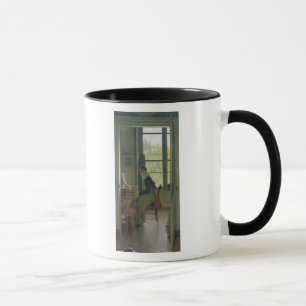 Interior of a Dining Room, detail of a woman Mug