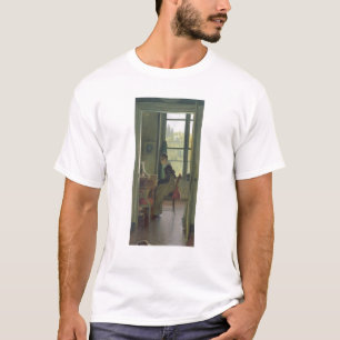Interior of a Dining Room, detail of a woman T-Shirt