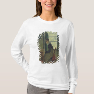 Interior of a Dining Room, detail of a woman T-Shirt