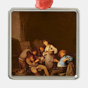 Interior of a Dutch Tavern Metal Tree Decoration