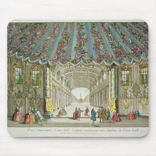 Interior of a Gallery Leading to Vauxhall Gardens Mouse Mat (Front)