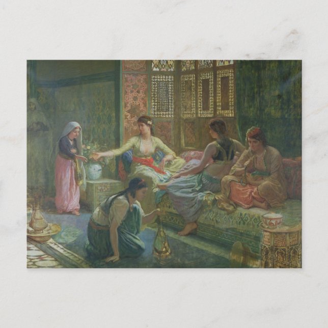 Interior of a Harem, c.1865 Postcard (Front)