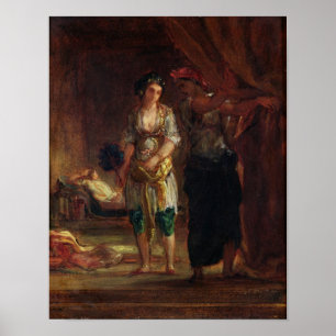 Interior of a Harem in Oran, c.1847 Poster