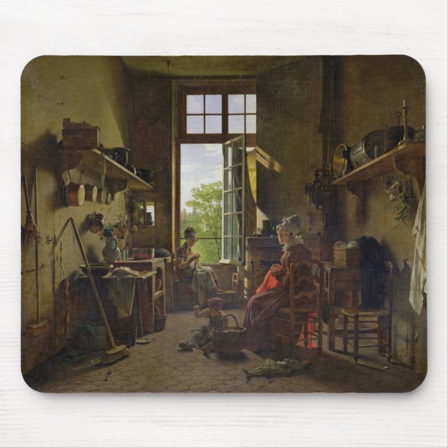 Interior of a Kitchen, 1815 Mouse Mat (Front)