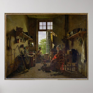 Interior of a Kitchen, 1815 Poster