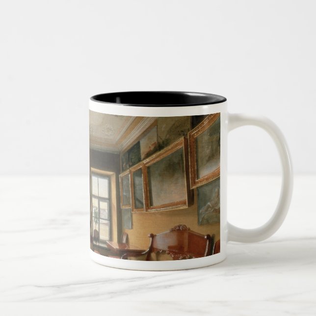 Interior of a Manor House, 1830s Two-Tone Coffee Mug (Right)