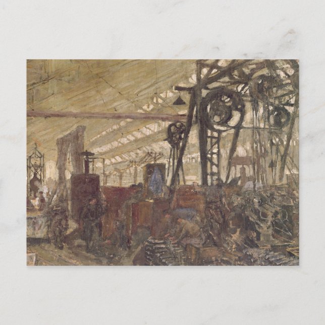 Interior of a Munitions Factory, 1916-17 Postcard (Front)