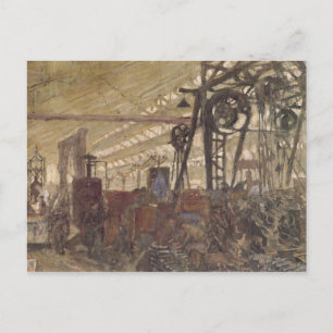 Interior of a Munitions Factory, 1916-17 Postcard