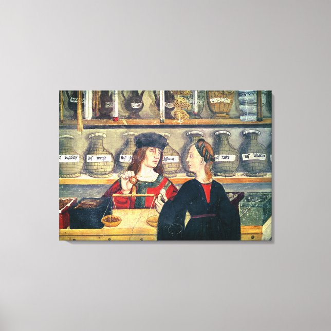 Interior of a Pharmacy Canvas Print (Front)