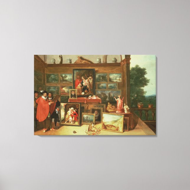 Interior of a Picture Gallery Canvas Print (Front)