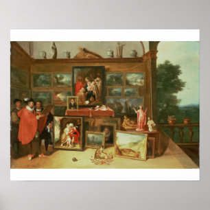 Interior of a Picture Gallery Poster