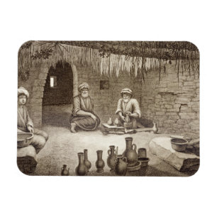 Interior of a Potter's Workshop, from Volume II Ar Magnet