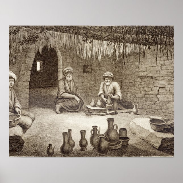 Interior of a Potter's Workshop, from Volume II Ar Poster (Front)