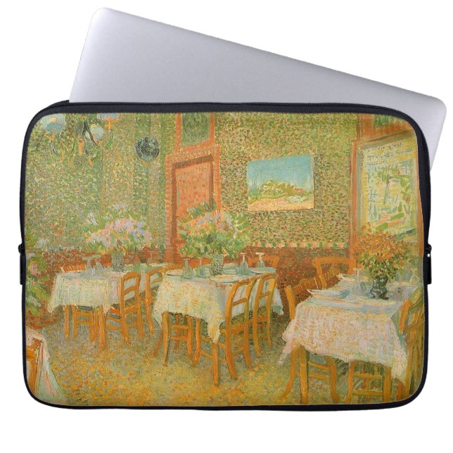 Interior of a Restaurant by Vincent van Gogh Laptop Sleeve (Front)
