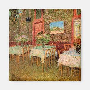 Interior of a Restaurant by Vincent van Gogh Magnet