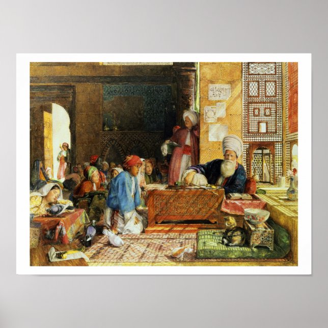 Interior of a School, Cairo, 1890 (w/c) (see also Poster (Front)