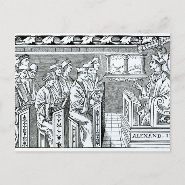 Interior of a School Postcard (Front)