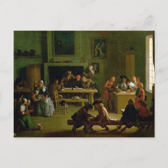 Interior of a Schoolroom Postcard (Front)