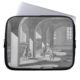 Interior of a Soap Factory, illustration for an en Laptop Sleeve