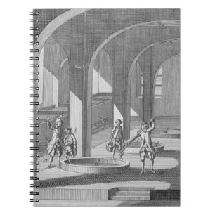 Interior of a Soap Factory, illustration for an en Notebook