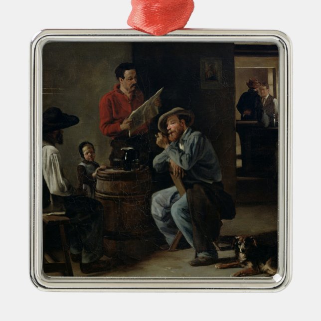 Interior of a Tavern, 1859 Metal Tree Decoration (Front)