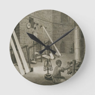 Interior of a Weaver's Workshop, from Volume II Ar Round Clock