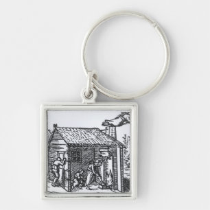 Interior of a Witch's House, 1579 Key Ring