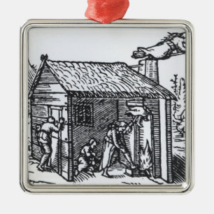 Interior of a Witch's House, 1579 Metal Tree Decoration