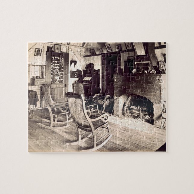 Interior of an American wooden shack, c.1880s (pho Jigsaw Puzzle (Horizontal)