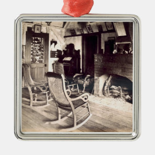 Interior of an American wooden shack, c.1880s (pho Metal Tree Decoration
