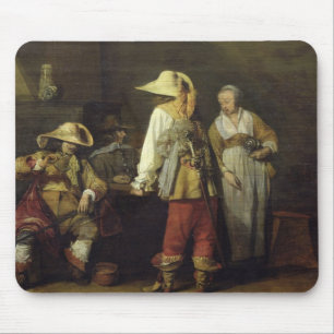 Interior of an Inn, 1636 Mouse Mat
