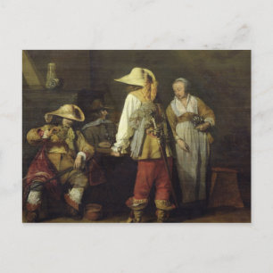 Interior of an Inn, 1636 Postcard