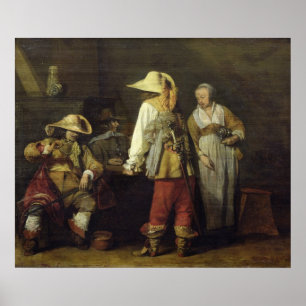 Interior of an Inn, 1636 Poster