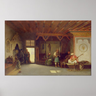 Interior of an Oriental Cafe Poster