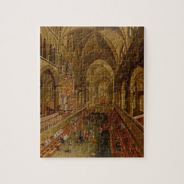 Interior of Canterbury Cathedral, c.1675-1700 (oil Jigsaw Puzzle (Vertical)