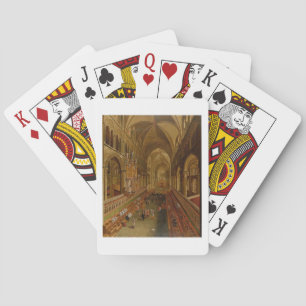 Interior of Canterbury Cathedral, c.1675-1700 (oil Playing Cards