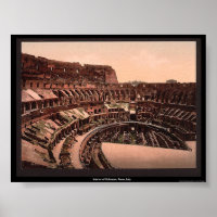 Interior of Coliseum, Rome, Italy