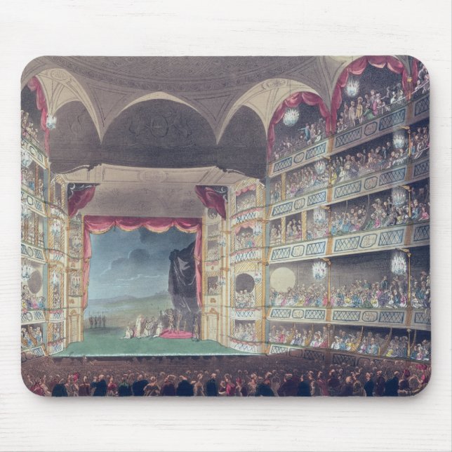 Interior of Drury Lane Theatre, 1808 Mouse Mat (Front)