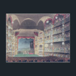 Interior of Drury Lane Theatre, 1808 Postcard<br><div class="desc">Interior of Drury Lane Theatre,  1808 | by T. Rowlandson | Art Location: Private Collection | English Artist | Image Collection Number: XCF23931</div>
