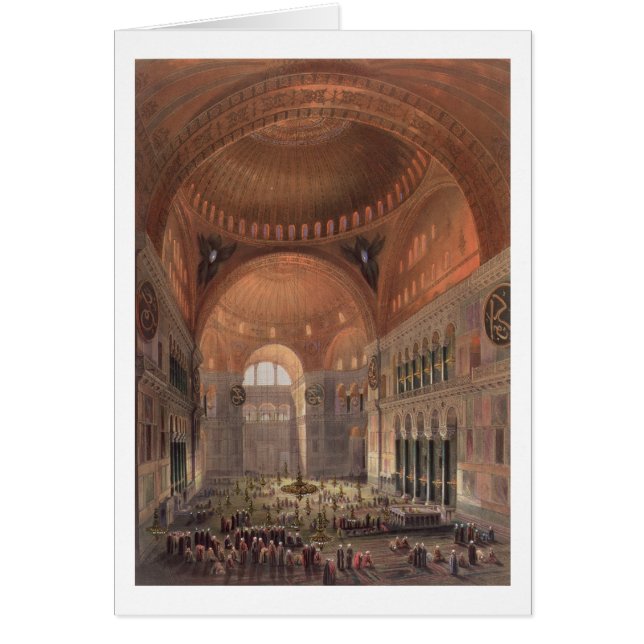Interior of Haghia Sophia, Constantinople, pub. 18 (Front)