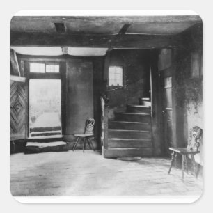 Interior of Johann Sebastian Bach's house Square Sticker