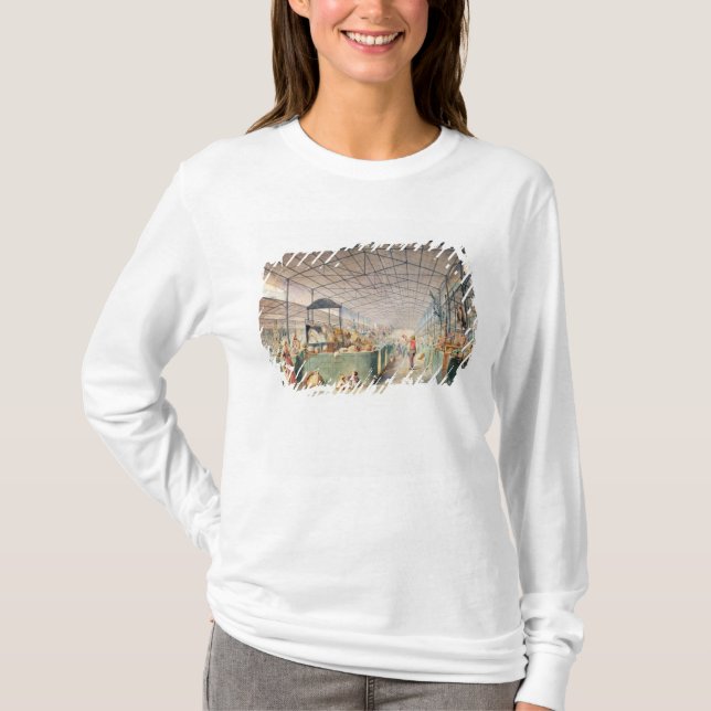 Interior of Les Halles, 1835 T-Shirt (Front)